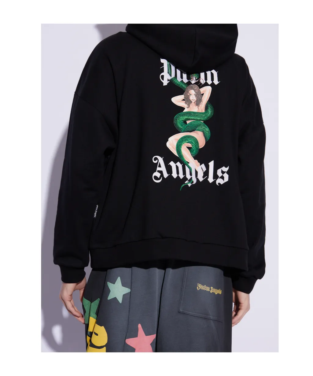 Graphic Printed Zipped Hoodie