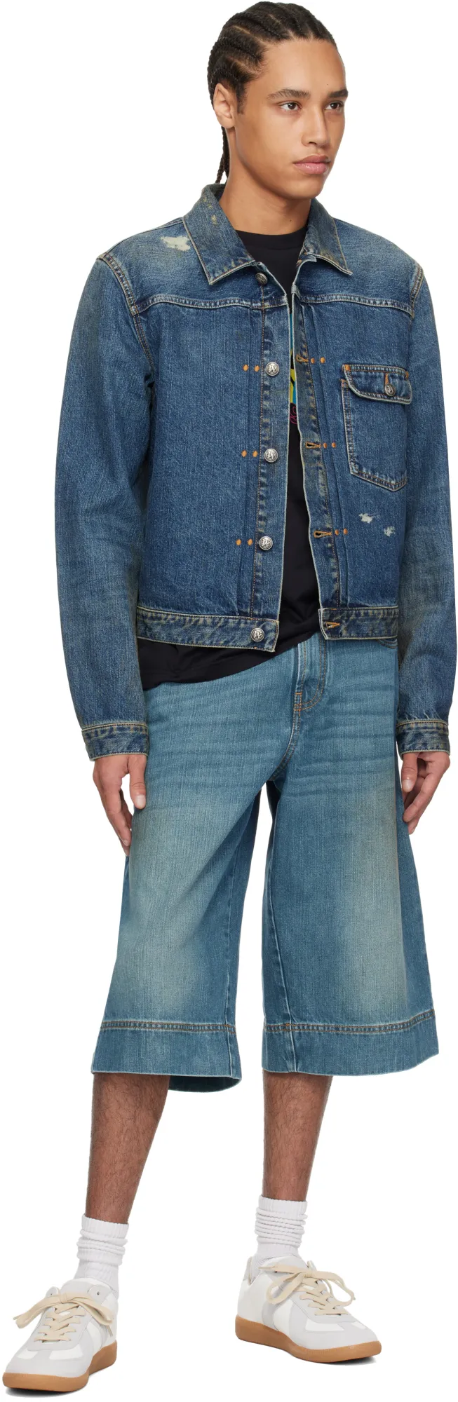 Vintage Effect Denim Jacket