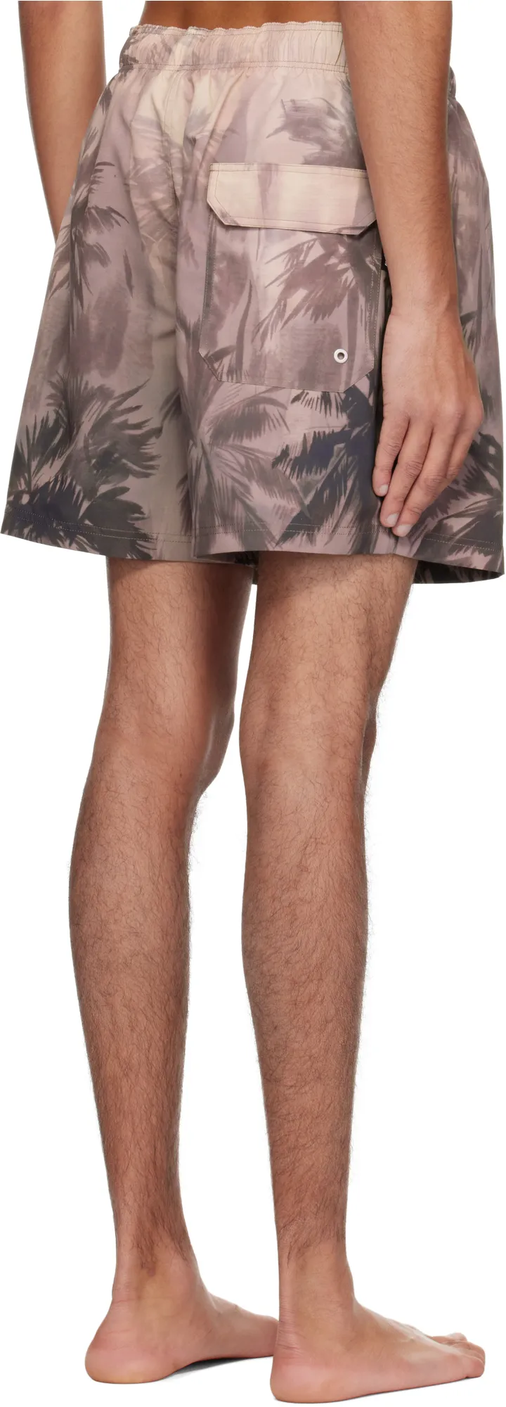 Sunset Palms Drawstring Swim Shorts