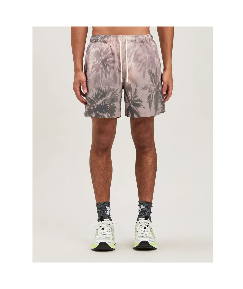 Sunset Palms Drawstring Swim Shorts