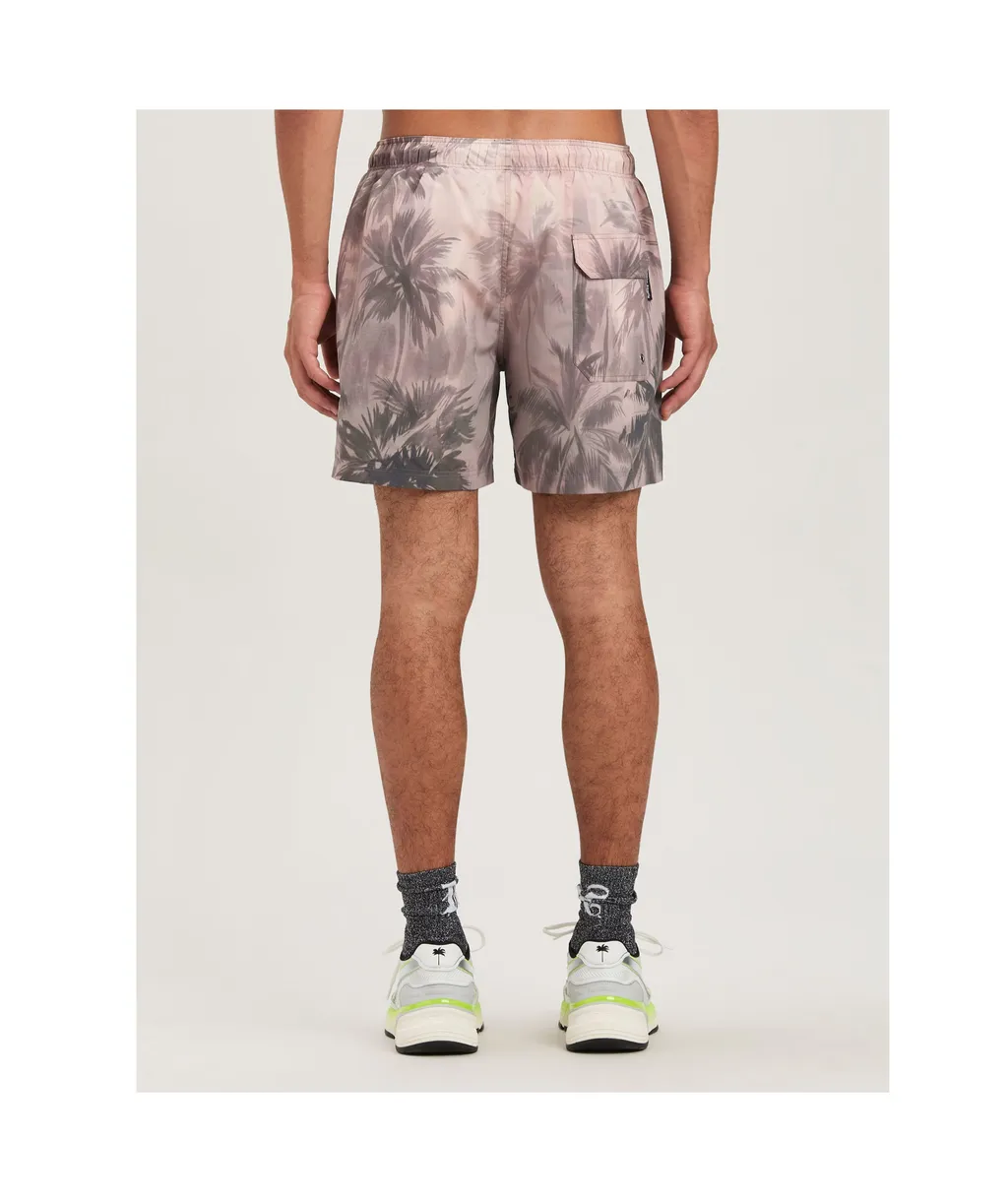 Sunset Palms Drawstring Swim Shorts