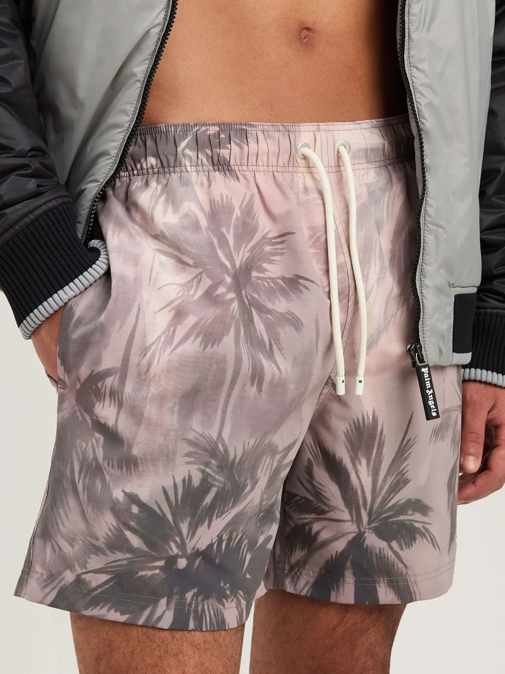 Sunset Palms Drawstring Swim Shorts