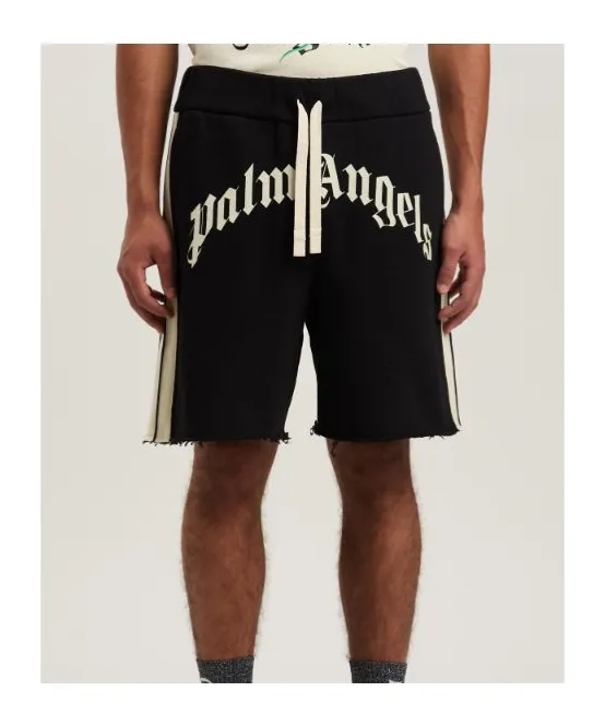 Logo Printed Drawstring Track Shorts