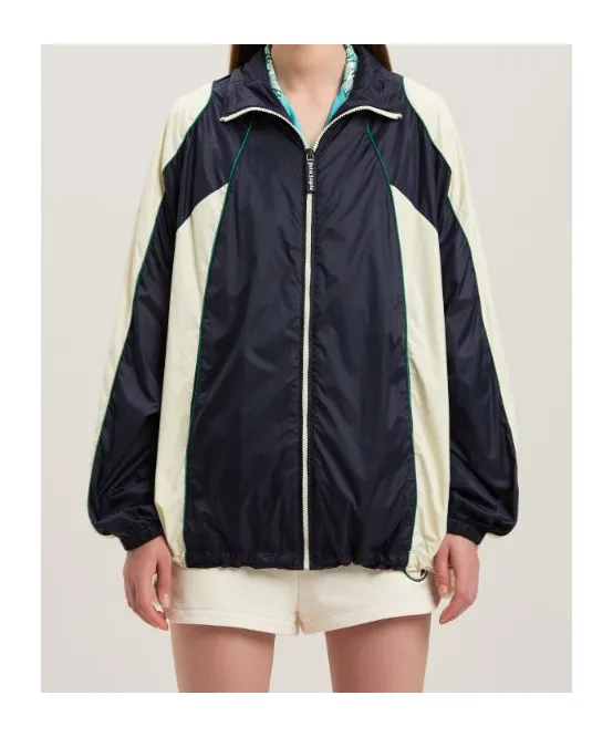 Zipped Windbreaker