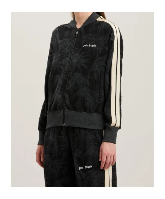 Palms Jacquard Zip-Up Sweatshirt