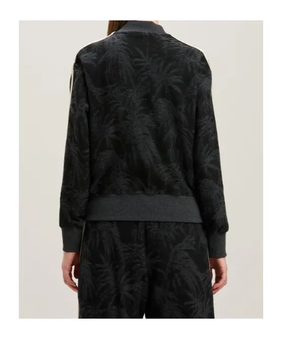 Palms Jacquard Zip-Up Sweatshirt
