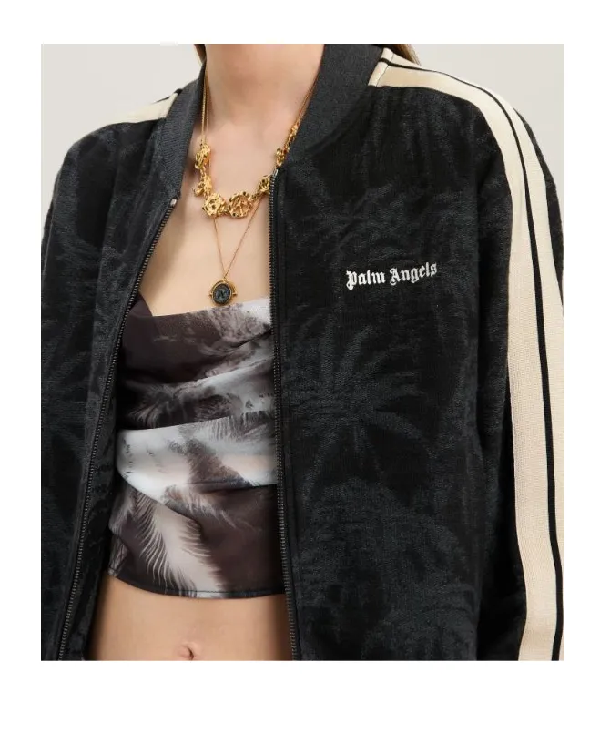 Palms Jacquard Zip-Up Sweatshirt