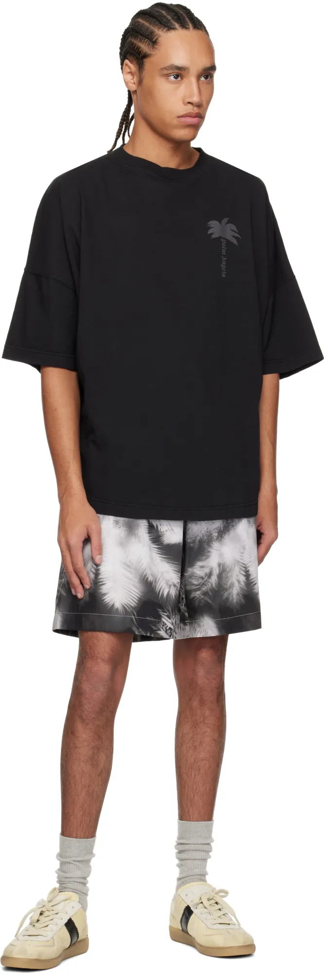 Blueprint Palms Drawstring Track Shorts