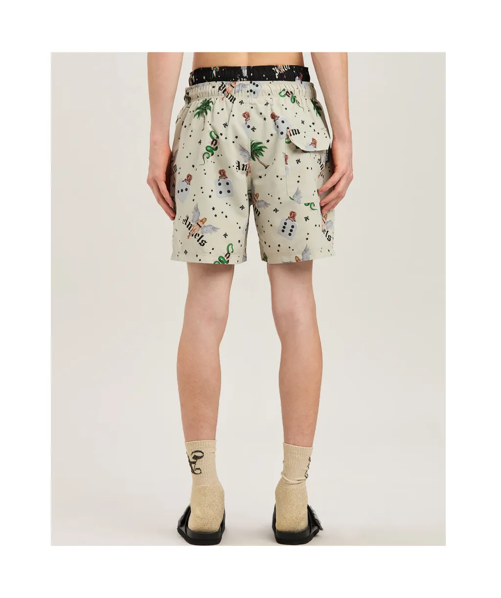 Pin-Up Drawstring Swim Shorts