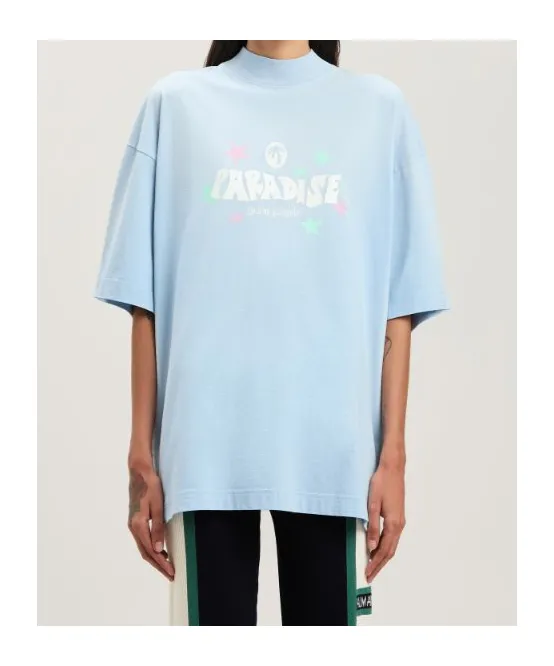 Paradise Palm Printed Drop Shoulder T-Shirt