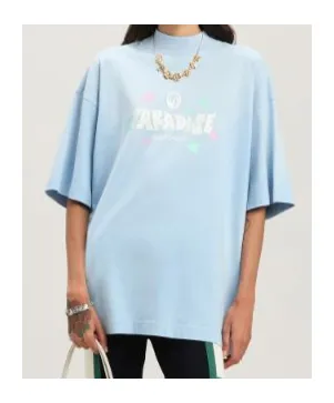 Paradise Palm Printed Drop Shoulder T-Shirt