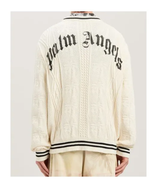 Curved-Logo Knitted Jumper