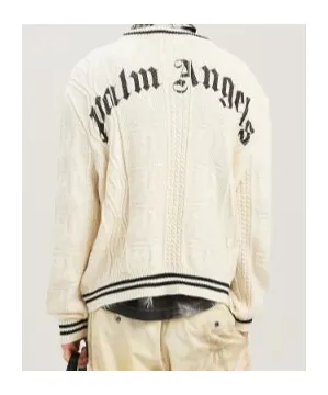 Curved-Logo Knitted Jumper