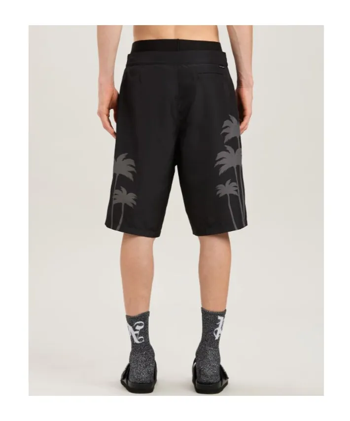 Palms Printed Drawstring Swim Shorts
