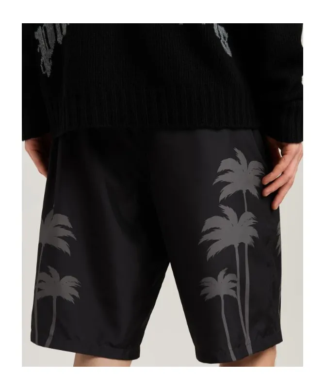 Palms Printed Drawstring Swim Shorts