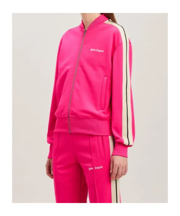 Logo Embroidered Zipped Bomber Jacket