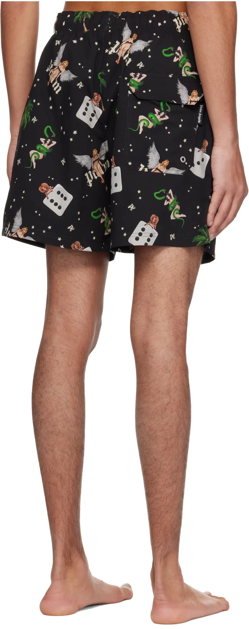 Pin-Up Drawstring Swim Shorts