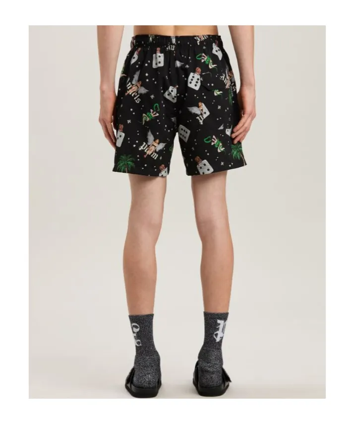 Pin-Up Drawstring Swim Shorts