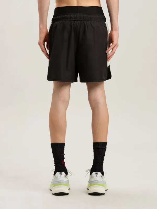 Logo Printed Drawstring Swim Shorts