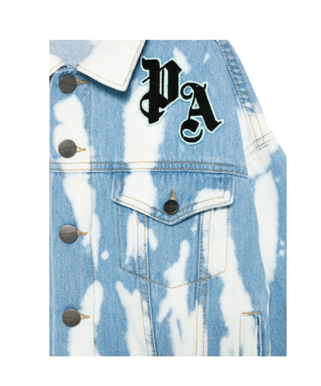 Logo-Patch Button-Up Jacket