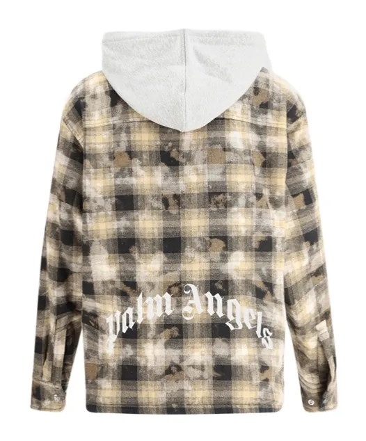 Checked Zip-Up Hooded Jacket