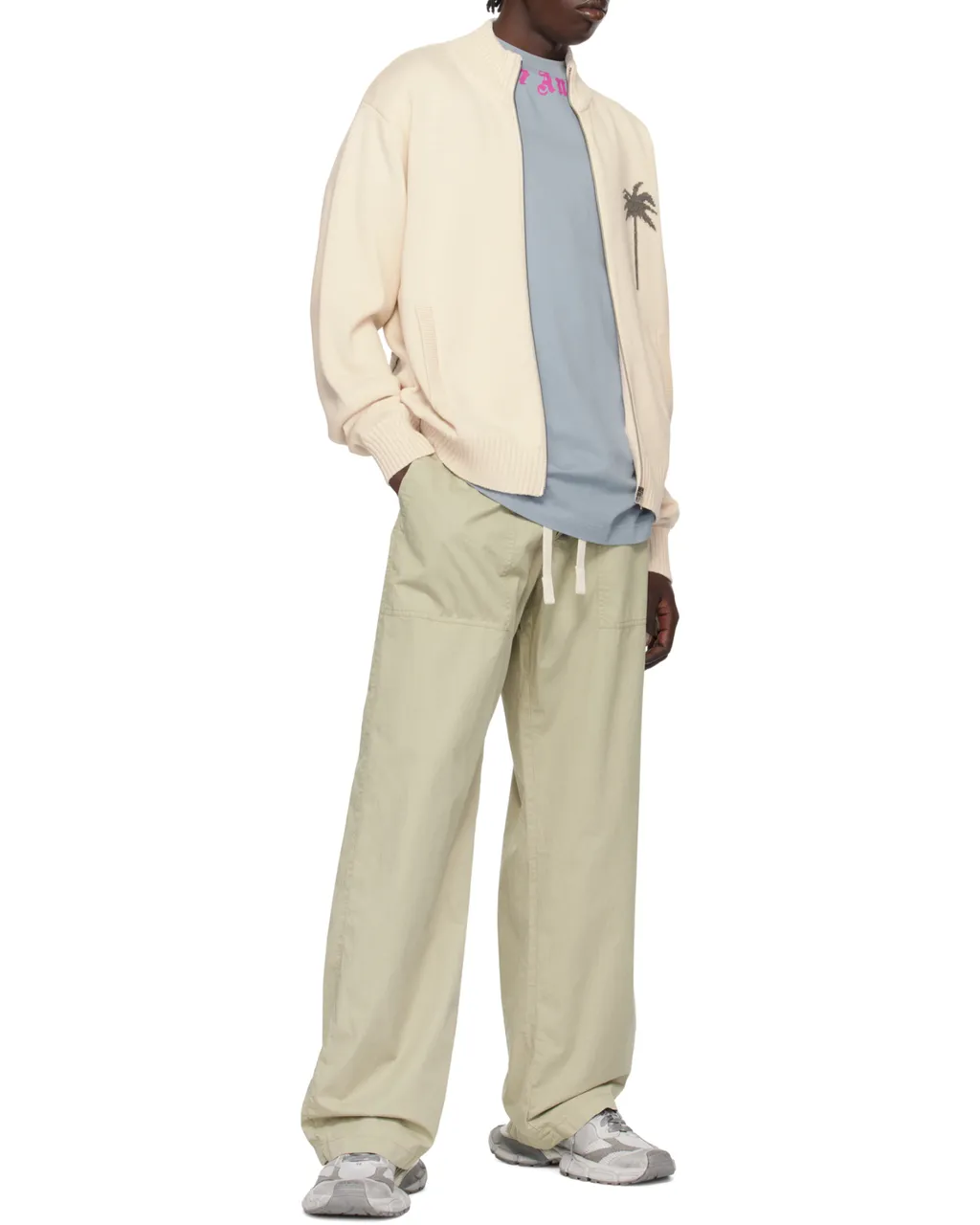 Logo Waist Drawstring Trousers