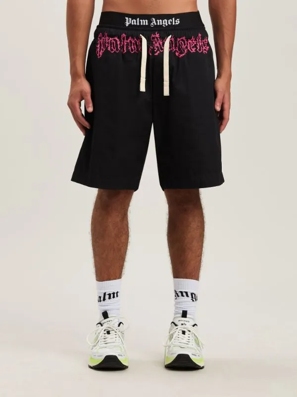 Logo Printed Drawstring Shorts