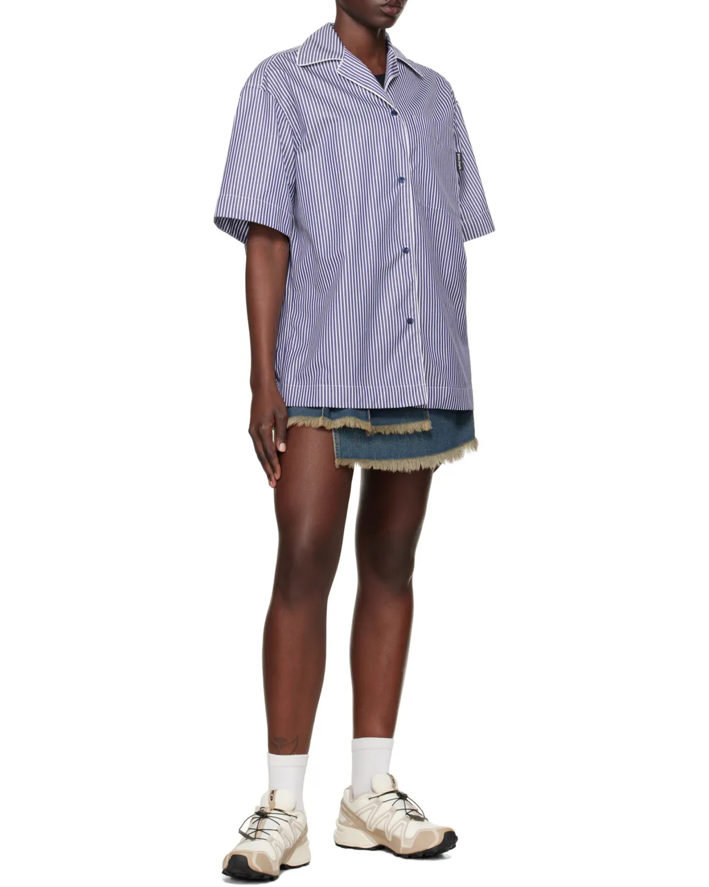 Striped Short-Sleeved Shirt