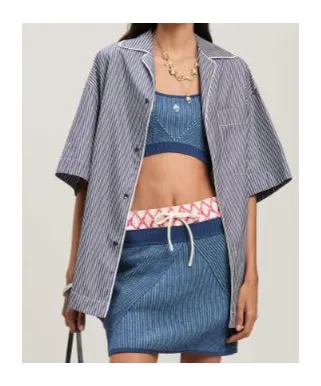 Striped Short-Sleeved Shirt