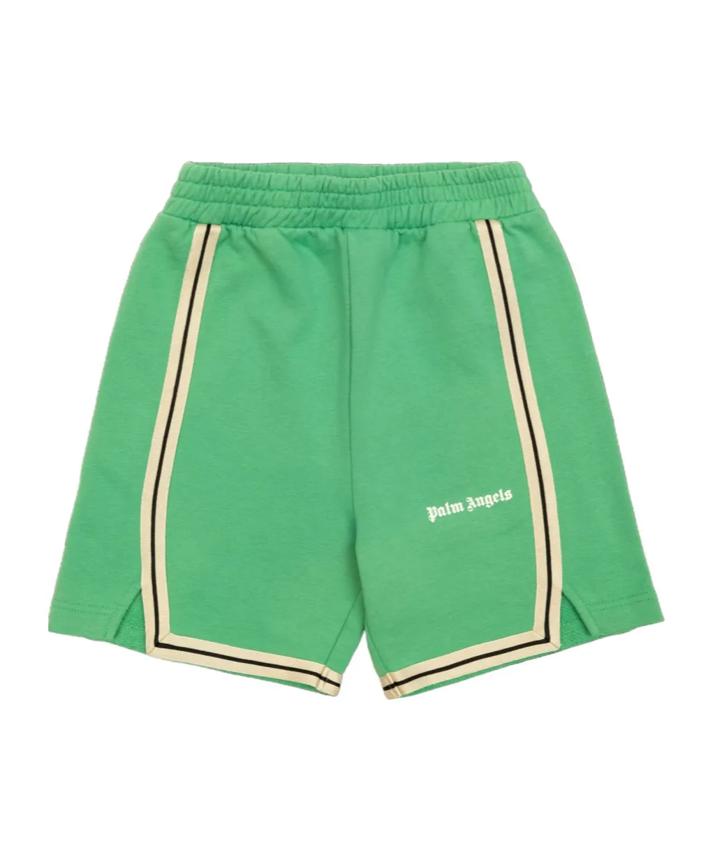 Logo Embroidered Stripe Detailed Shorts
