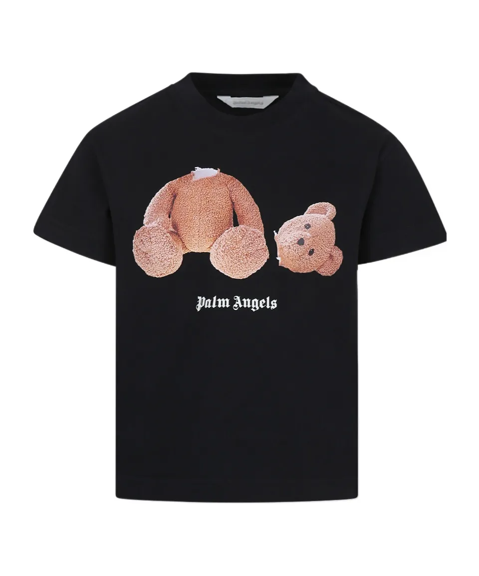 Teddy Bear Printed Crewneck T-Shirt