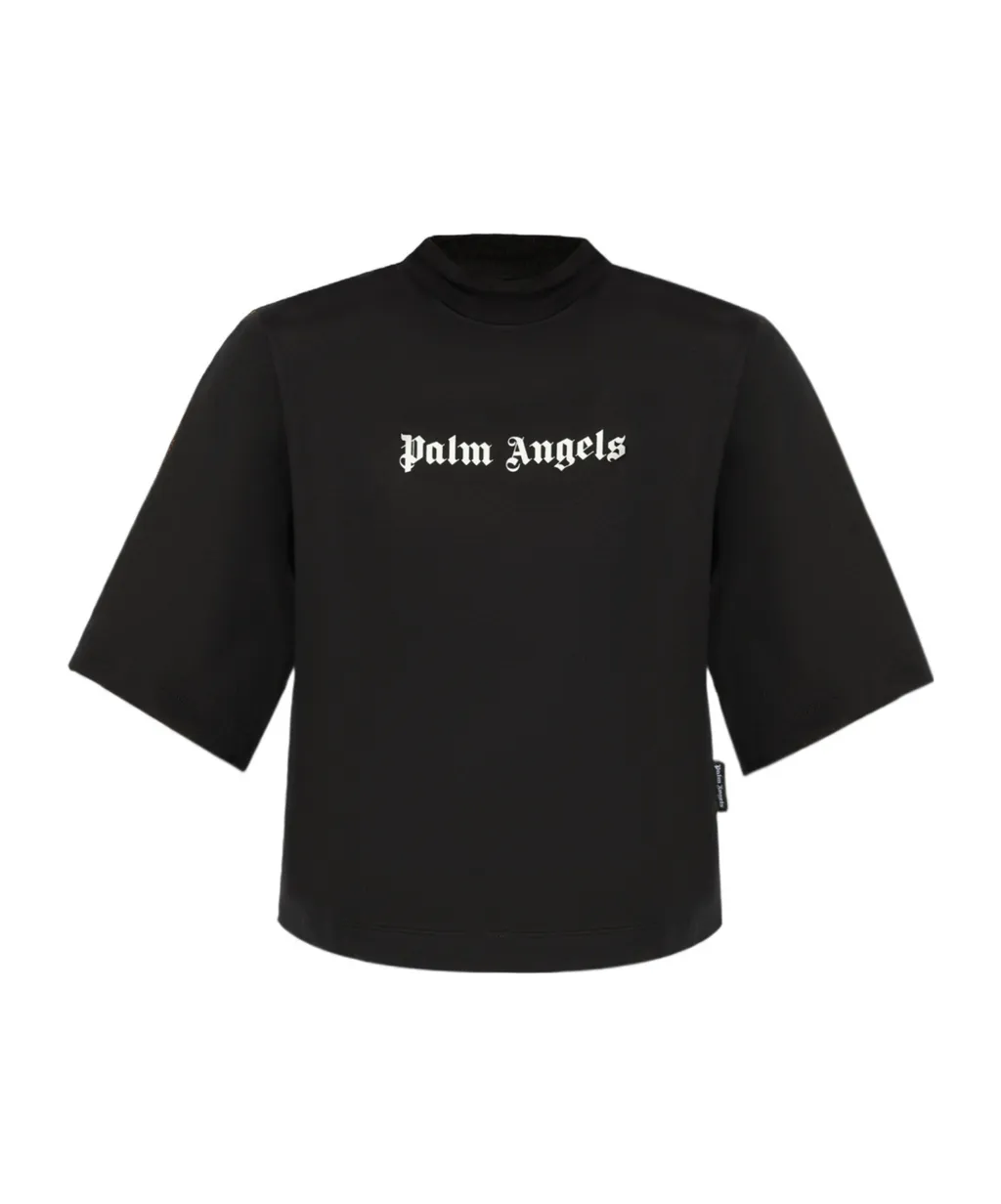 Logo Printed Mockneck T-Shirt