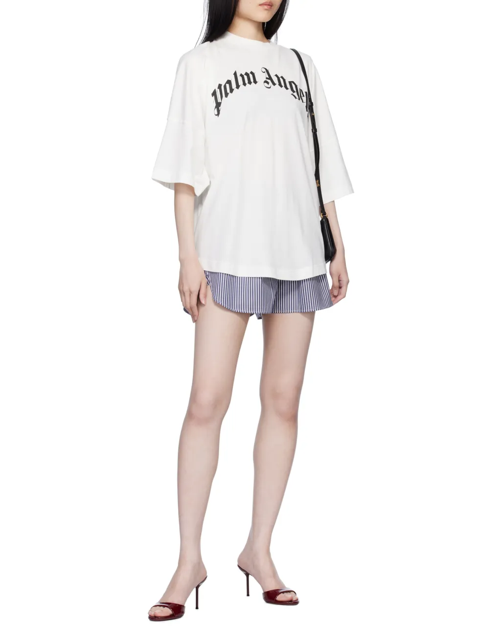 Logo Waistband Striped Shorts