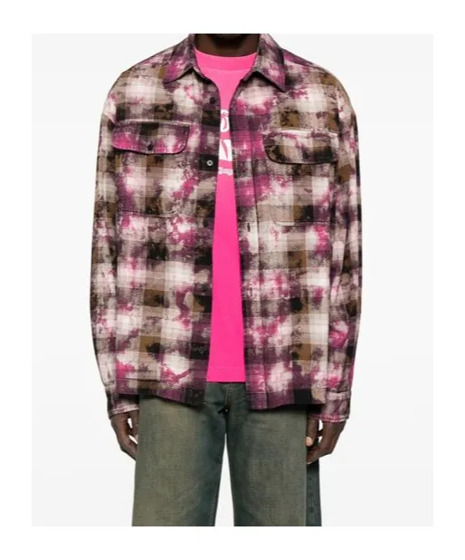 Checked Long-Sleeved Shirt