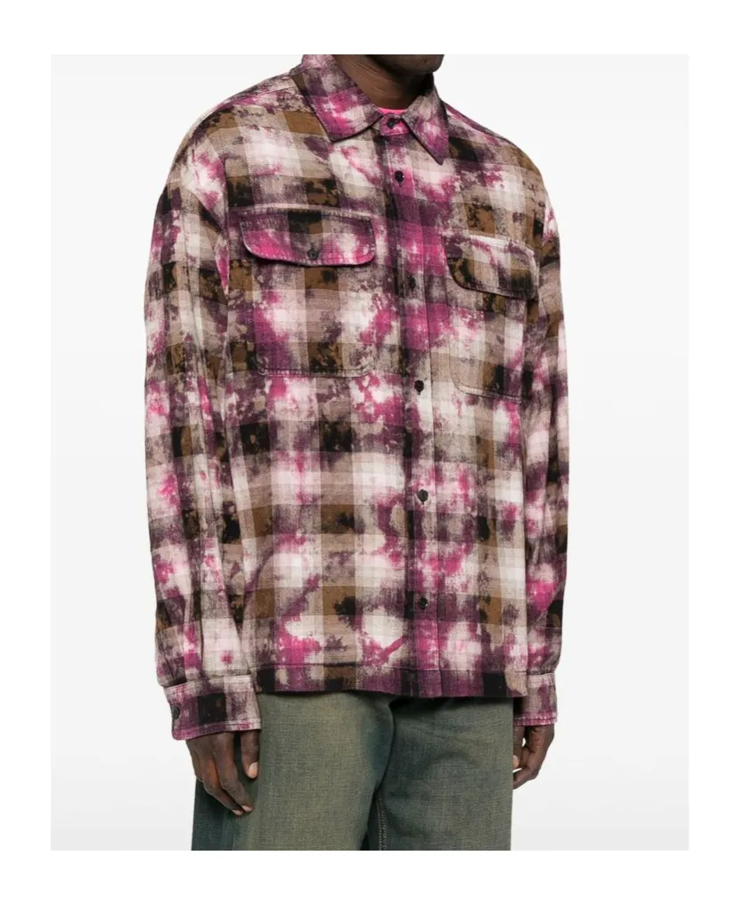 Checked Long-Sleeved Shirt