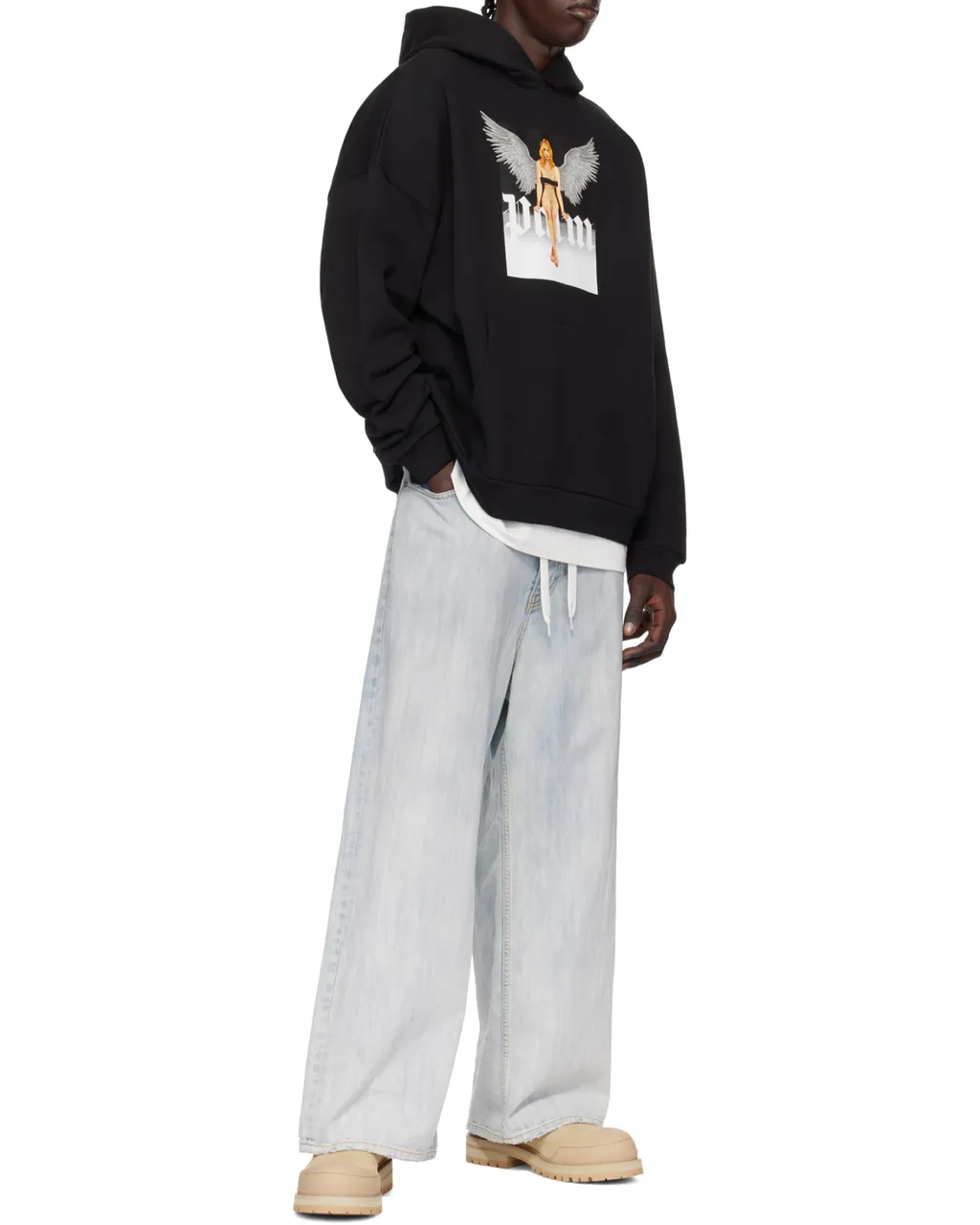 Crystal Pin-Up Long-Sleeved Hoodie