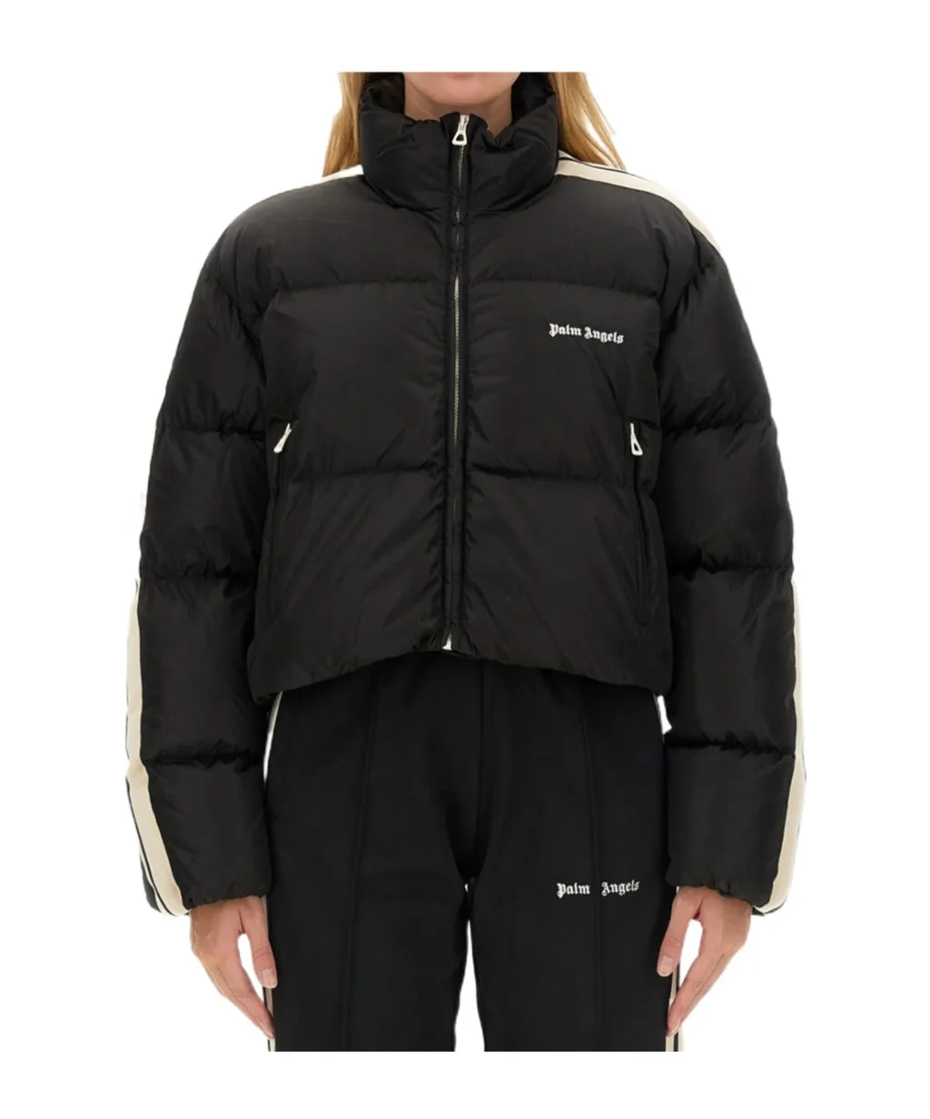 Logo Embroidered Zip-Up Jacket