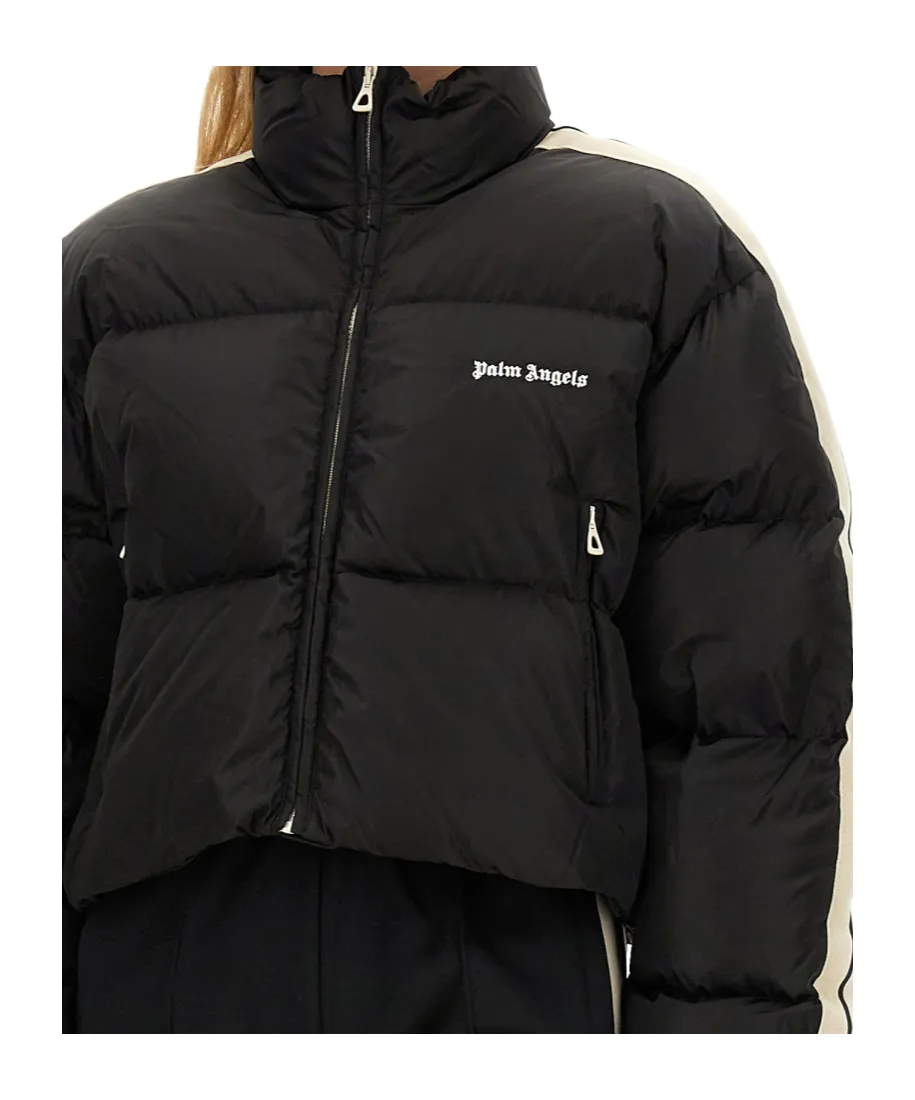 Logo Embroidered Zip-Up Jacket