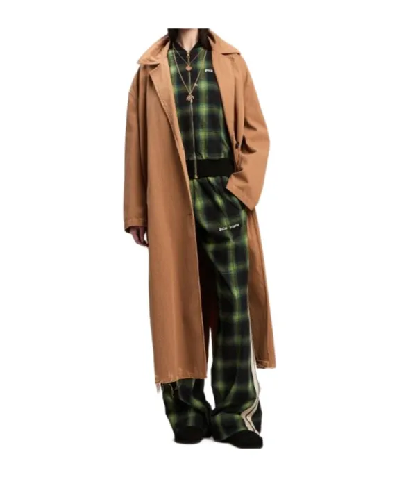 Logo Embroidered Checked Pilot Jacket