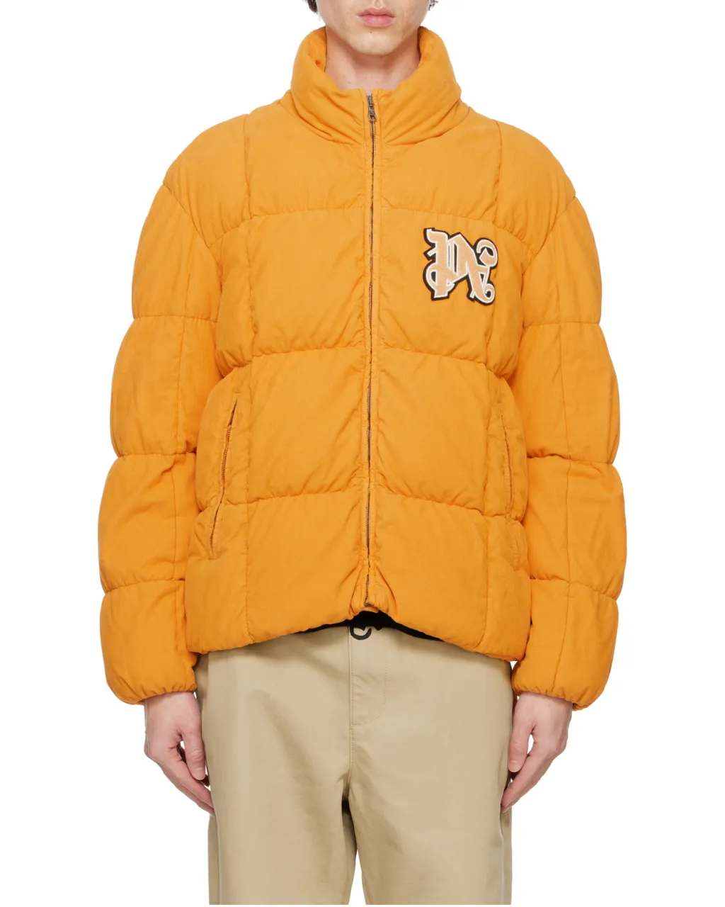 Zip-Up High Neck Puffer Jacket