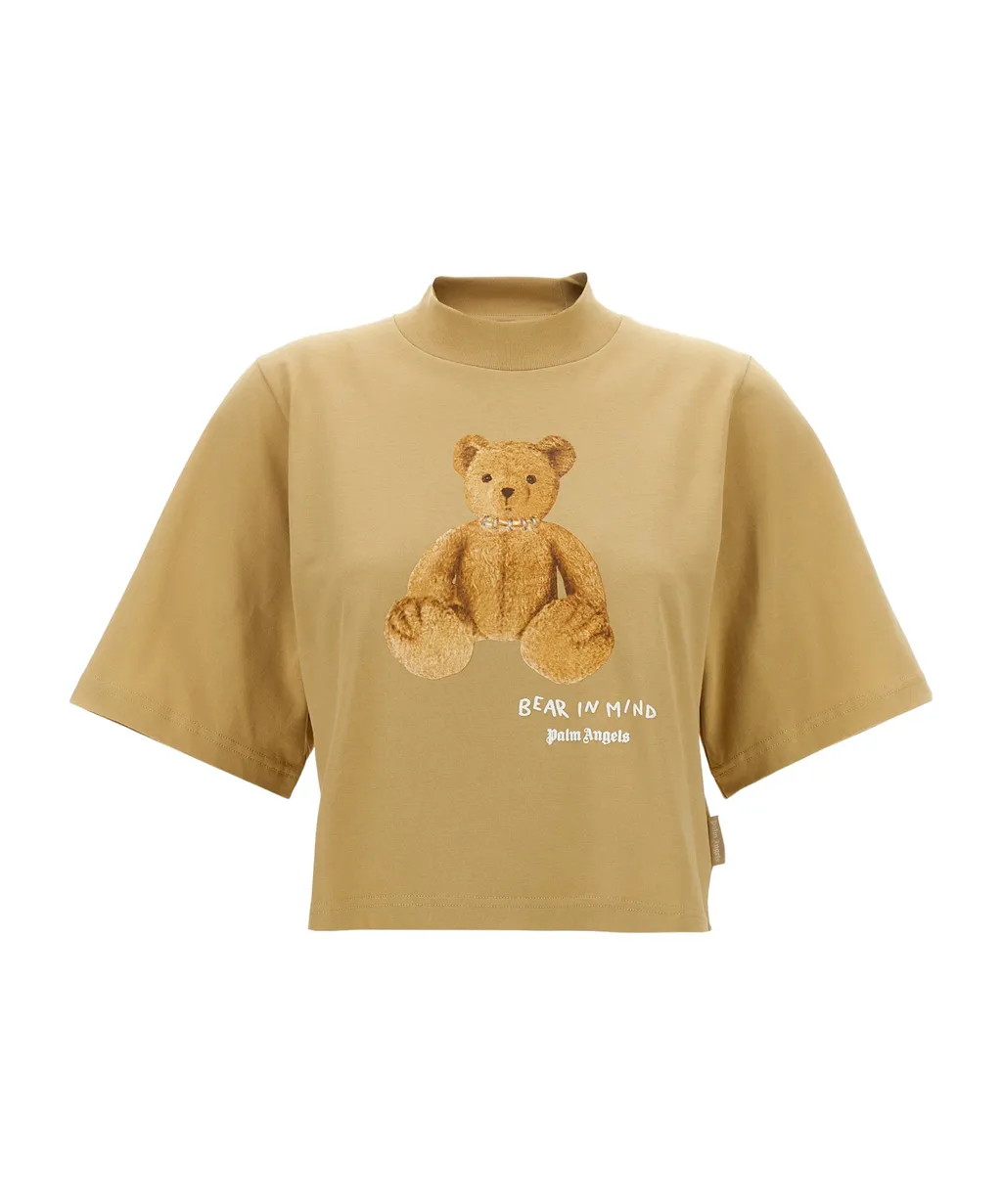 Bear In Mind Cropped T-Shirt