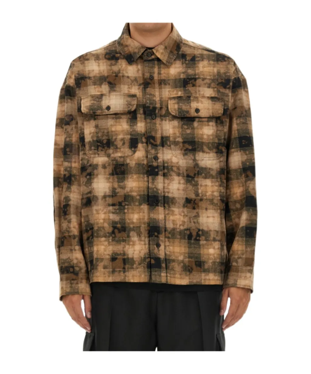 Checked Long-Sleeved Shirt