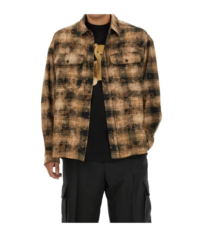 Checked Long-Sleeved Shirt