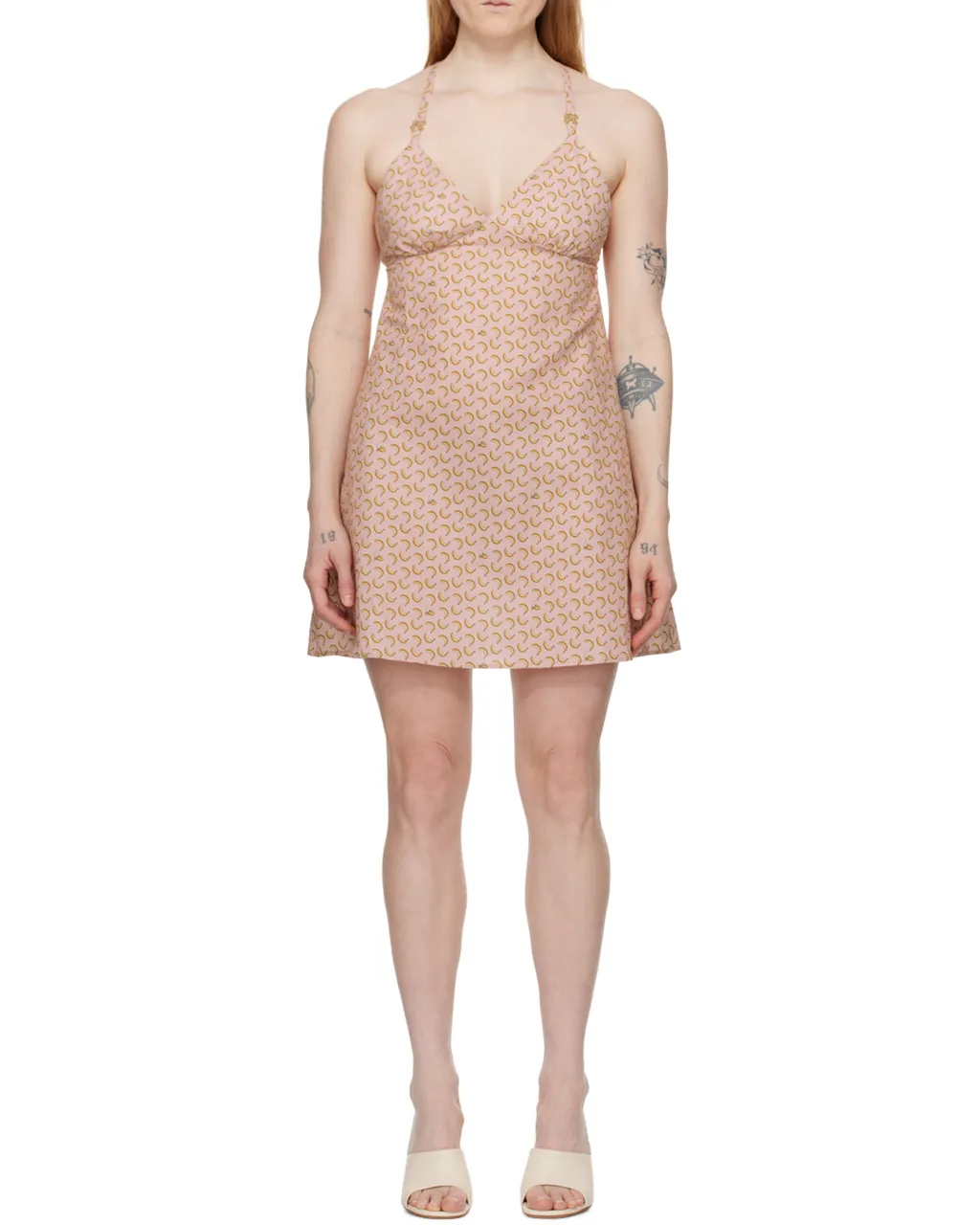 Printed Suspender Dress