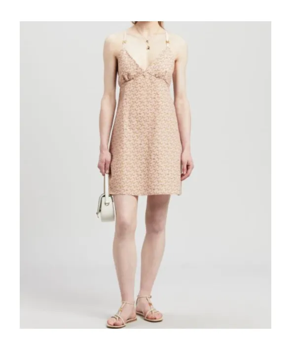 Printed Suspender Dress