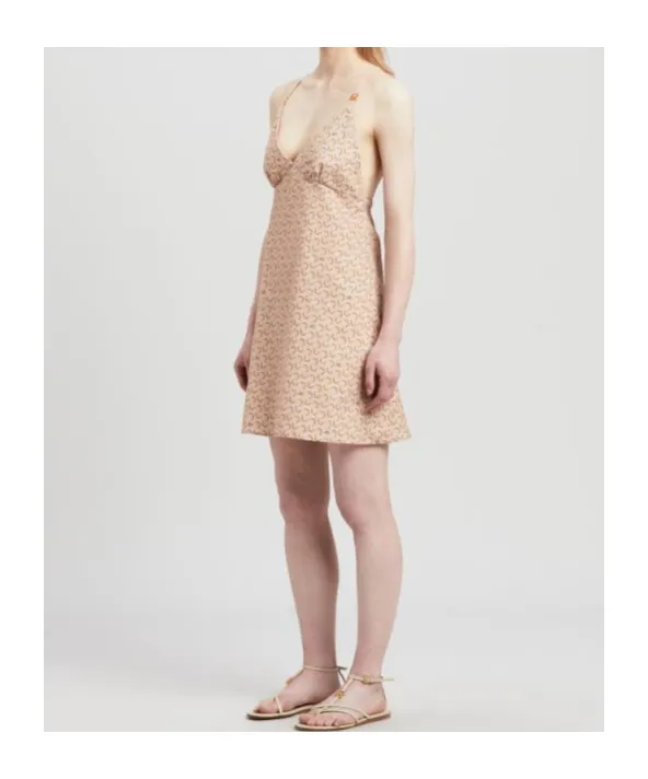 Printed Suspender Dress