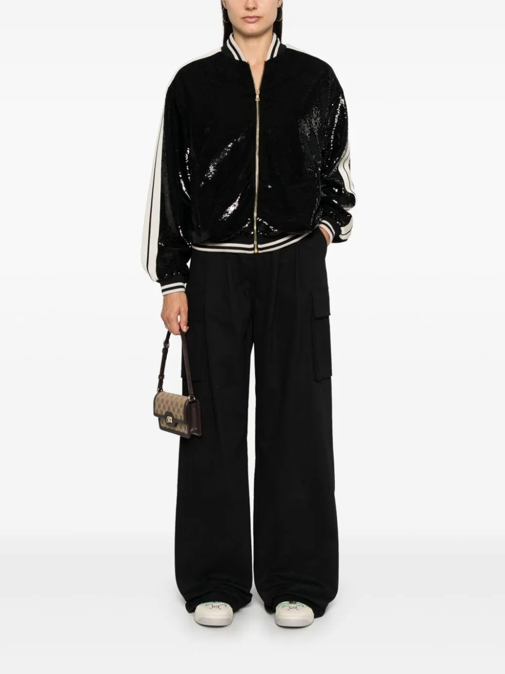 Sequined Pilot Jacket