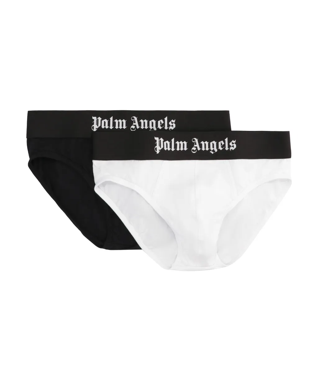 Set Of Two Logo Elastic Band Briefs