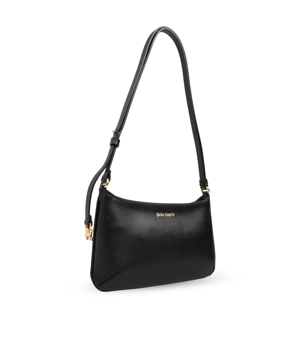 Georgina Logo Printed Zipped Shoulder Bag