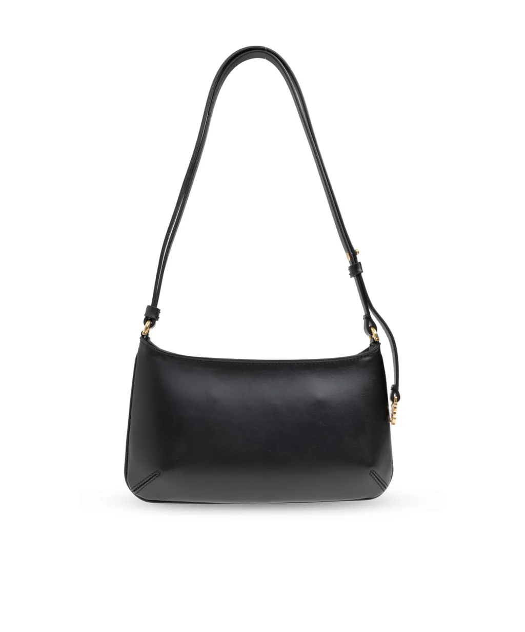 Georgina Logo Printed Zipped Shoulder Bag
